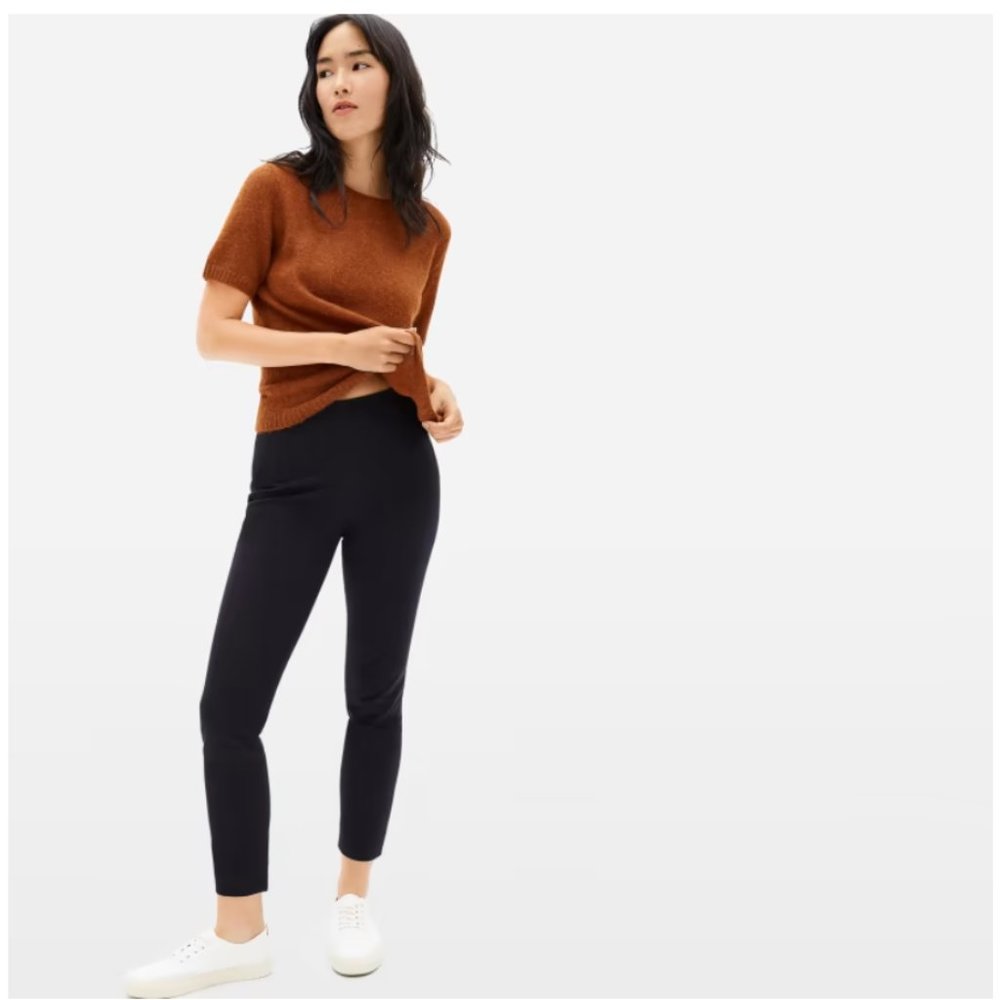 Side-Zip Stretch Cotton Pant